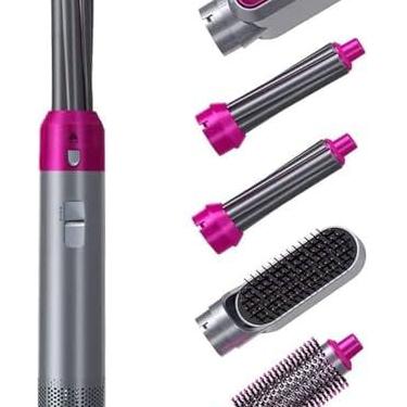 Imagem de Escova Secadora 5 em 1 (110V) - Secador Modelador 5 em 1: Cabelos Modelados - Escova Modeladora (EU)