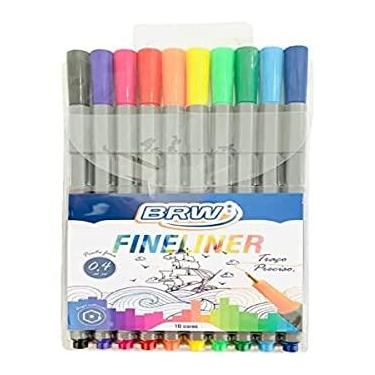 Imagem de KIT CANETA BRW FINE LINER 10UN