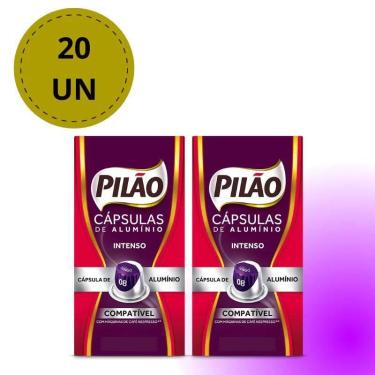Imagem de Kit 20 Cápsulas Nespresso Pilão Café Espresso Lungo Intenso
