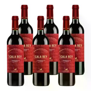 Imagem de Kit 6 Vinhos Cala Rey Tempranillo/Syrah Tinto Espanha 750ml