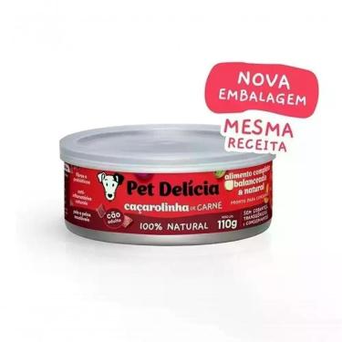 Imagem de Ração Úmida para Cães Pet Delícia Cacarolinha Carne Bovina 110G 1 Unidade