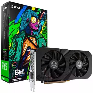 Imagem de Placa de Vídeo Pcyes Geforce RTX 3050 com 6GB GDDR6 e Interface 96 Bits - PVRTX30506BLPE