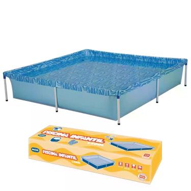 Imagem de Piscina Estrutural Quadrada 1500 Litros Mor Azul