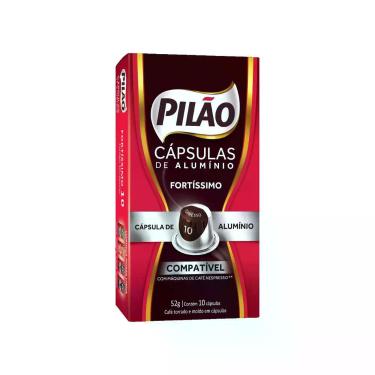 Imagem de Cápsulas de Café Espresso Pilão Compatível Nespresso 10 Unidades Inten