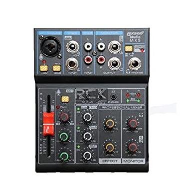 Imagem de Mesa de Som Studio Mix 5 Lexsen de 5 canais com interface USB e Bluetooth