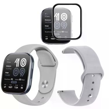 Imagem de Pulseira confort para Amazfit Bip 6 +pelicula c/ borda preta - Genéric