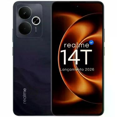 Imagem de Smartphone Realme 14T 256GB 5G Bateria 6000mAh Tela AMOLED 120Hz Câmer