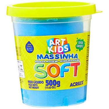 Imagem de Acrilex Soft Massa de Modelar, Azul, 500 g