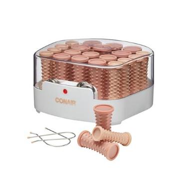 Imagem de Conair Rolos quentes duplos de cerâmica para cabelos longos, médios e todos os cabelos – modelador de cabelo – clipes de rolo de cabelo incluídos – rolos de 1,27 cm, 9,5 cm e 2,5 cm