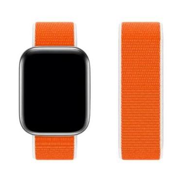Imagem de Pulseira De Nylon Para Apple Watch Band 44mm 42 40mm 45mm 38 41mm Brac