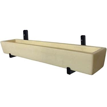 Imagem de Suporte De Ferro P/ Jardim Vertical Com Vaso Floreira 80cm Cor: Bege