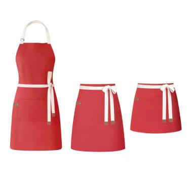 Imagem de Avental Vermelho e Cintura Cafeteria Pintura Salao Artes 3un - CASACHA