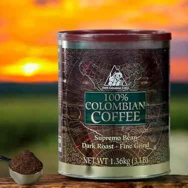 Imagem de Café moído 100% colombiano torra escura Supremo 1,36 kg - Marca Própri
