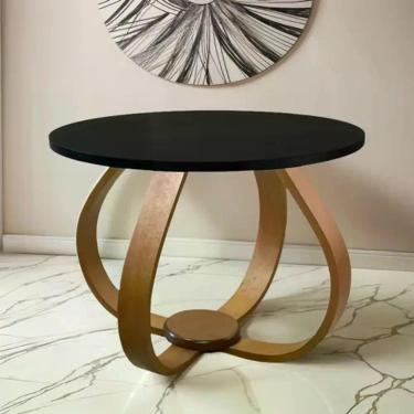 Imagem de Mesa De Centro E Lateral Pés Cebola 50x35cm Cor Preto