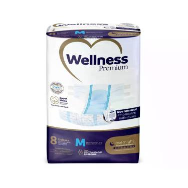 Imagem de Fralda Adulto Wellness Premium M com 8 unidades
