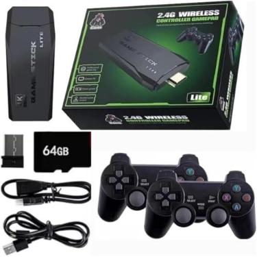 Imagem de 10 peças Game Stick Lite 10.000 Jogos 64GB 2 controles sem fio