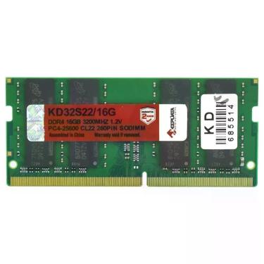 Imagem de Memória RAM Notebook Keepdata 16GB DDR4 3200MHz SODIMM CL22 1.2V Performance Upgrade KD32S22-16G