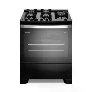 Imagem de Fogão 5 bocas Electrolux Preto Experience Mesa de Vidro, Grill e PerfectCook360 (FE5CB)