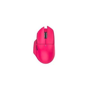 Imagem de Mouse Gamer Sem Fio Attack Shark V6, RGB, 25000 DPI, Tri-Mode Wireless Bluetooth USB-C, Berry Red - V6