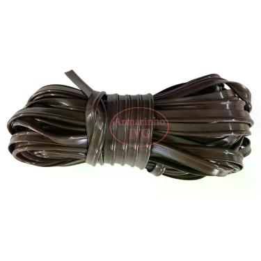 Imagem de 50m Vivo Marrom Escuro Costura Acabamento PVC Bolsa Mochilas Mala Plás
