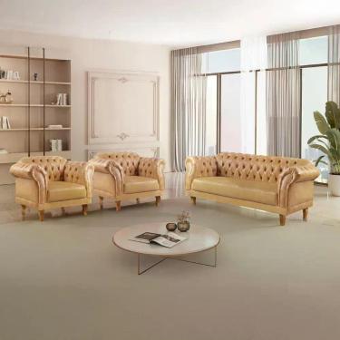Imagem de Conjunto 1 Sofá e 2 Poltronas Chesterfield Duque - Zurc Decor