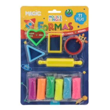 Imagem de Massa para Modelar Criativa Formas 11PCS Molde e Brinque - Magic KIDS