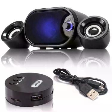 Imagem de Caixa De Som Subwoofer 2.1 Bluetooth Usb Para Pc Notebook Home Theater Celular Kp-6018h