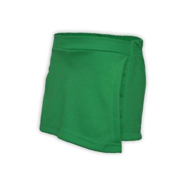 Imagem de Kit 2 Short Saia Infantil Helanca Verde Bandeira - Del France, 01