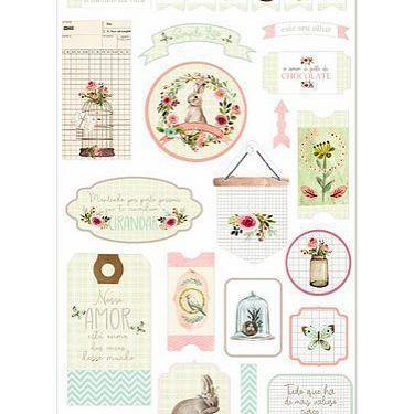 Imagem de Adesivo DP - Chipboard - The Simple Life - Dany Peres Design