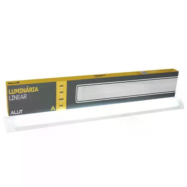 Imagem de Kit 10 Luminárias Led Linear 20w ou 40W 6500K Branco Frio 110v 220v Br