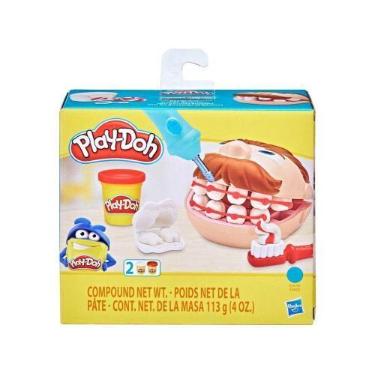 Imagem de Massinha Play-Doh Mini Kit Brincando de Dentista - Hasbro com Acessóri