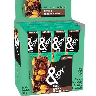 Imagem de Enjoy Barra Zero Açúcar Avela E Nibs De Cacau 12 X 25G