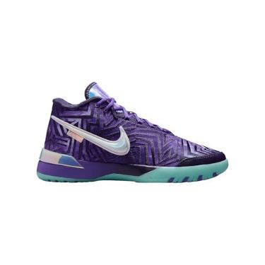Imagem de Nike Tênis de basquete masculino Lebron Nxxt Genisus Ep, Violeta persa/roxo imperial/gelo glacial/branco, 41