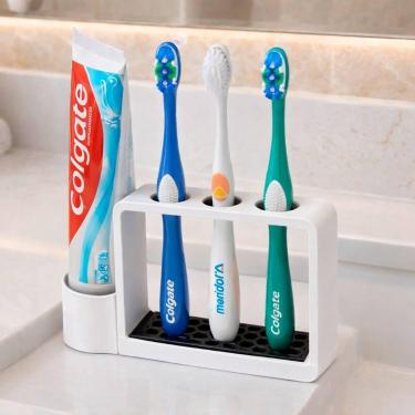 Imagem de Organizador de escovas de dentes com base coletora - RELET