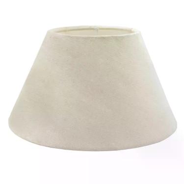Imagem de Cúpula para Abajur luminaria 9x14x22cm tecido algodão soquete nacional