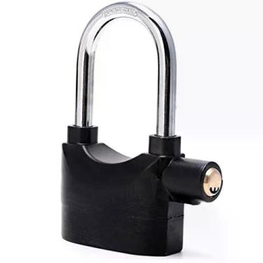 Imagem de Cadeado Com Alarme 2 Em 1 – Sensor De Movimento, Antirroubo, Sirene 110db Para Moto, Portão E Carro!