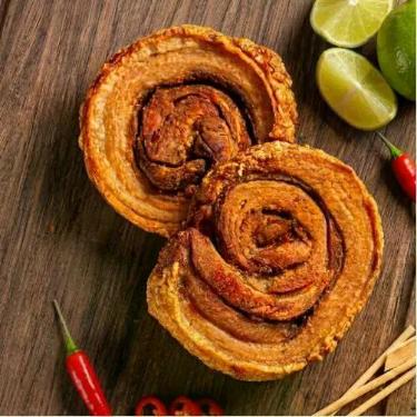 Imagem de Kit porcheta torresmo rolo fatia 5 un de 300g semi pronto - BERK CHARC