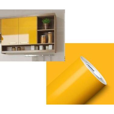 Imagem de Adesivo para envelopamento Geladeiras Móveis 7MX50CM AMARELO OURO - Ma