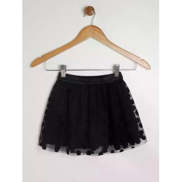 Imagem de Saia Tule Poá Kid+ Infantil Para Menina - PRETO, Preto, 10