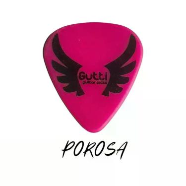 Imagem de Kit 10 Palhetas Gutti Angels Porosa 1.2 MM Pink Fluorescente - Gutti G