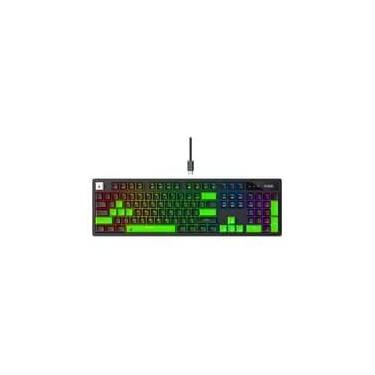 Imagem de Teclado Mecânico Gamer 2 em 1 Rise Mode GM2 Full Black and Green, RGB, Switch Outemu Red, USB-C, Preto - RM-TCM-GM2F-BRED