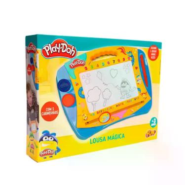 Imagem de Play Doh Lousa Mágica Amarela com Vermelho F00007 - Fun