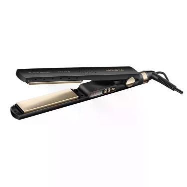 Imagem de Prancha Alisadora Black Gold Argan P-30T Placas Titanium 230 graus Uso Profissional Preto Bivolt