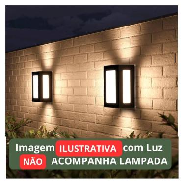 Imagem de Arandela de Parede Area Externa Moderna com Bocal E27 Genova 5 vidros 