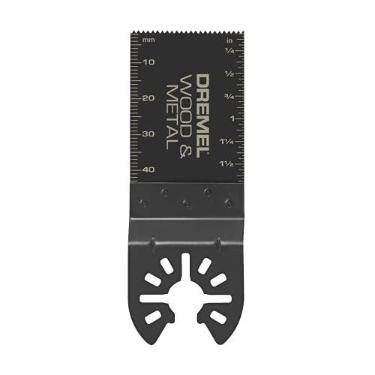 Imagem de Dremel Lâmina Multiferramenta Oscilante de Corte Nivelado Bimetálico MM482 - Ideal para Madeira e Metal - Interface Universal de Ajuste Rápido para Bosch, Makita, Milwaukee e Rockwell