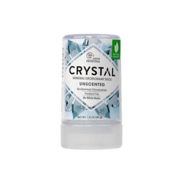 Imagem de Desodorante mineral Crystal Stick - Desodorante corporal sem cheiro com proteção contra odores 24 horas, não mancha e não gruda, desodorante de tamanho viagem, sem cloreto de alumínio e parabenos, 400 ml