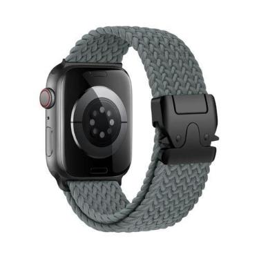 Imagem de Pulseira Trançada Para Apple Watch 40mm 44mm 46mm 42mm 49mm 45mm 41mm 