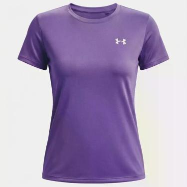 Imagem de Camiseta Under Armour Velocity Twt Feminina Roxa -, Roxo, G