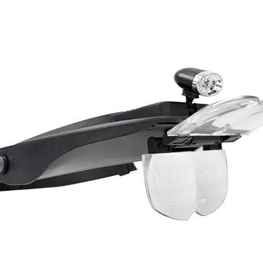 Imagem de LUPA DE CABECA 4 LENTES 1,2X 1,8X 2,5X 3,5X LED SLC-1009