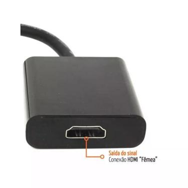 Imagem de Adaptador Convesor Displayport para Hdmi Femea